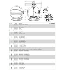 Фільтр Emaux MFS27А (14 м³/год, D675)