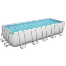 Каркасний басейн Bestway 5612B (640х274х132 см) з пісочним фільтром, драбиною та тентом