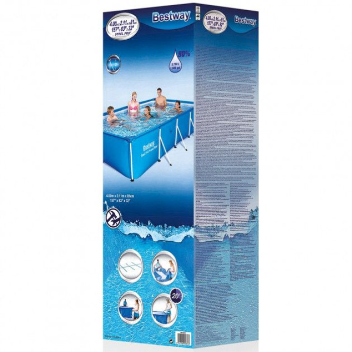 Каркасний басейн Bestway 56405 (400х211х81 см)