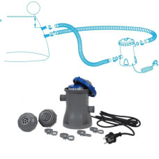 Каркасний басейн Bestway 56424 (400х211х81 см) з картриджним фільтром
