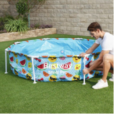 Дитячий каркасний басейн Bestway 56432 (244х51 см) з тентом