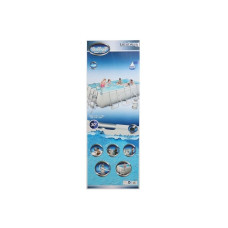 Каркасний прямокутний басейн Bestway 56441 (404х201х100 см) з картриджним фільтром та драбиною