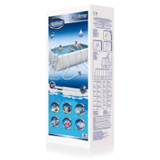 Каркасний басейн Bestway 56457 (412х201х122 см) з пісочним фільтром та драбиною