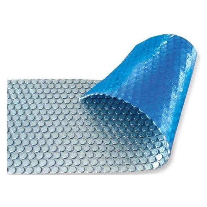Солярне покриття Aquaviva Platinum Bubbles-5-300, ширина 3 м (50 пог. м), срібний/блакитний