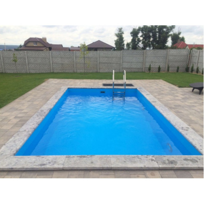 Чаша бассейна из 8 мм пластика, прямоугольник