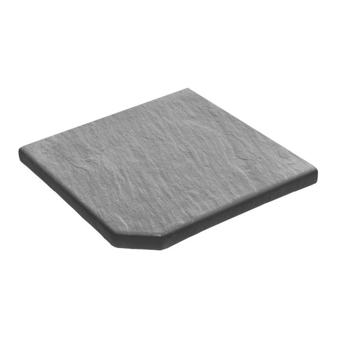 Камінь 33, кут зовнішній 33х33х3см гострий, NOVASCHISTE, тон Gris 311653
