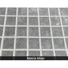 Армированная мембрана StoneFlex, серебряная мозаика MATRIX SILVER, 1,65 с лаковым покрытием MATRIX SILVER