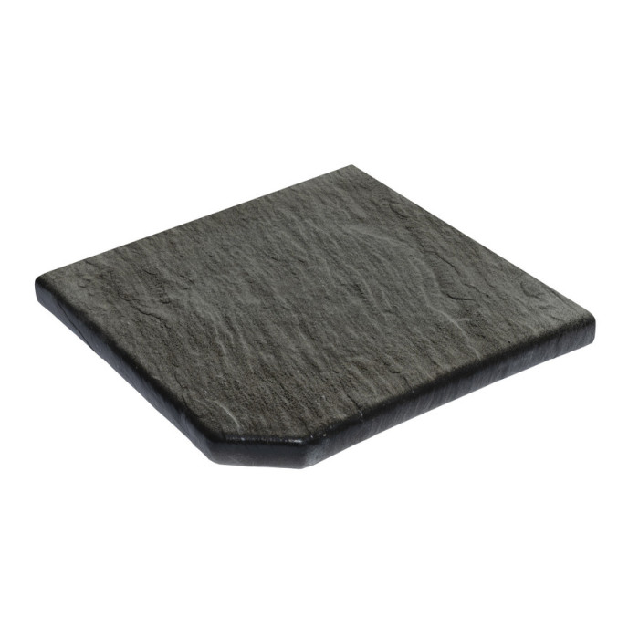 Камінь 33, кут зовнішній 33х33х3,5 гострий, NOVASCHISTE, тон Anthracite 313772