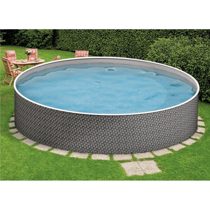 Басейн каркасний 4.6x1.2 м без фільтру, AZURO 402 DL RATTAN , з отворами 3EXB0338