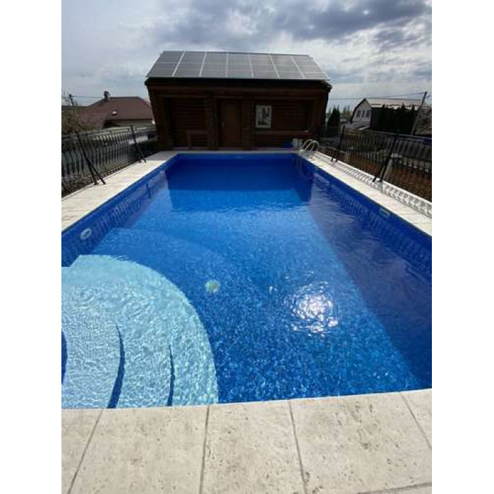 Мембрана синій мармур Pool Sparks Galit, 1.65м з лаковим покриттям, армована OgenFlex 327073444001
