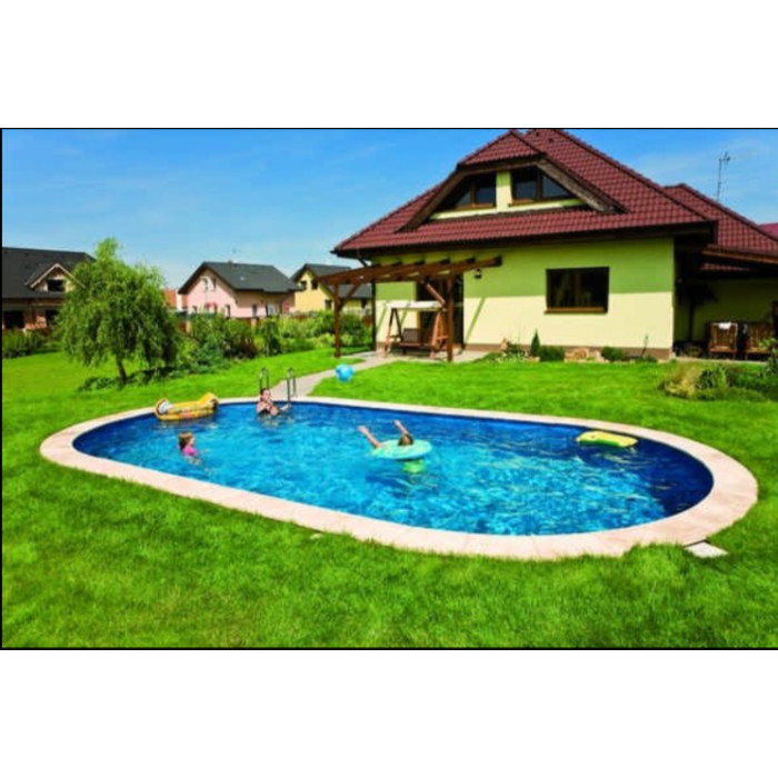 Басейн каркасний 7х3.5х1.5 м з отворами, для монтажу в ґрунт, IBIZA OVAL 3EXB0630
