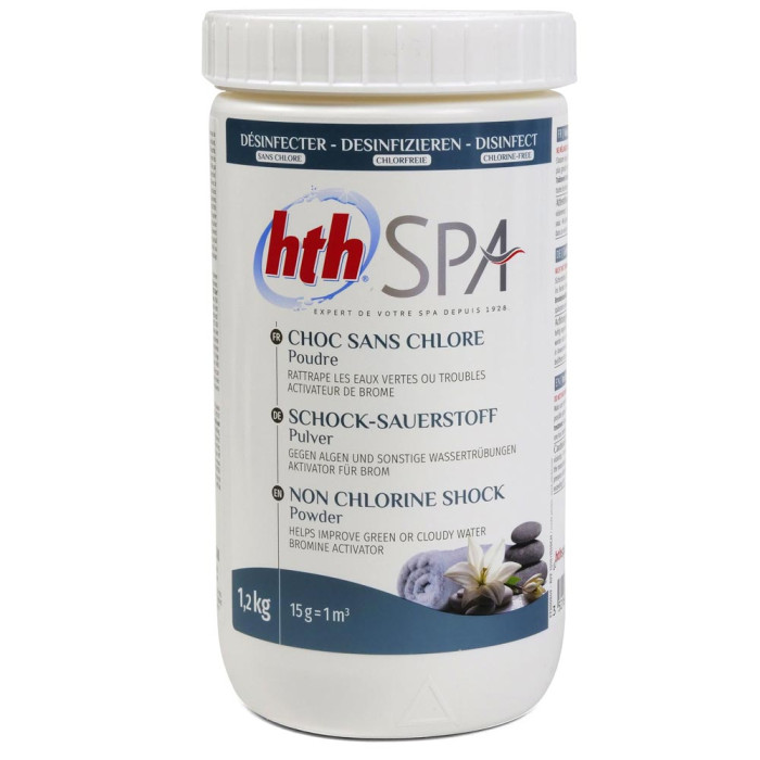 Безхлорний шок hth для SPA 1,2кг, в порошку(Франція) CHOC SANS CHLORE D800220HA