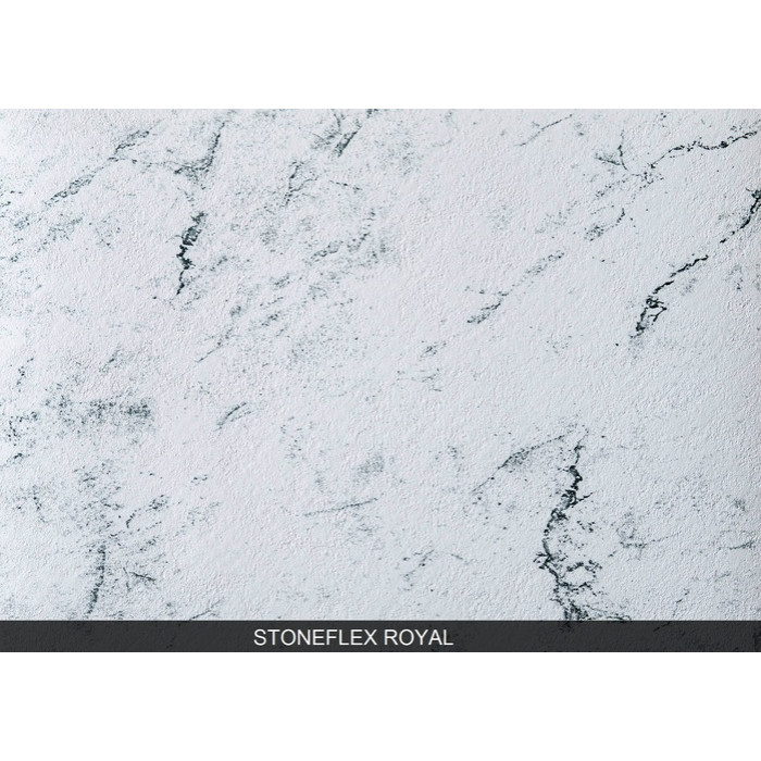 Мембрана StoneFlex біло-чорна Royal, 1.65м армована з лаковим покриттям 327074334002