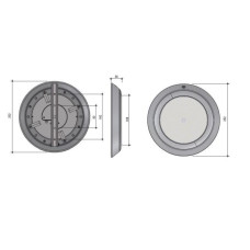 Прожектор RGB AISI 304, 2500lm 252мм накладний, Slim Led 252, 35Вт, 12В, нержавіючий PG-051153SS