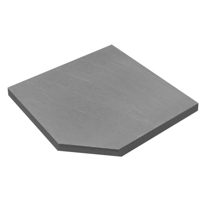 Камінь 33, кут  внутрішній 45х45х3 гострий, NOVASCHISTE, тон Gris 310678
