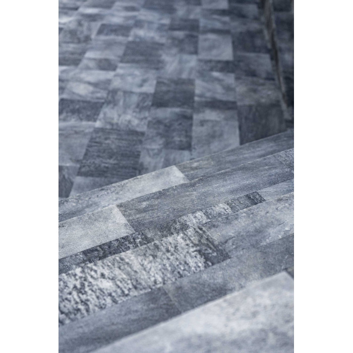 Мембрана StoneTile Grey плитка 40х20 см, 1.65м армированная с лаковым покрытием 327198043001