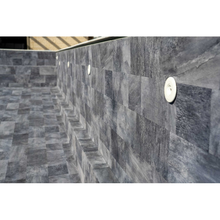 Мембрана StoneTile Grey плитка 40х20 см, 1.65м армированная с лаковым покрытием 327198043001