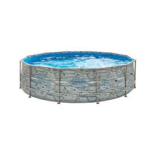 Бассейн каркасный 4.88х1.22 м без фильтра, AZURO SWING Stone design 3EXB0602