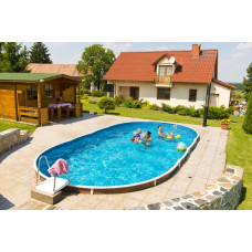 Бассейн каркасный 7.3х3.7х1.2м без фильтра и лайнера, AZURO 405 DL WOOD, с отверстиями 3EXB0353