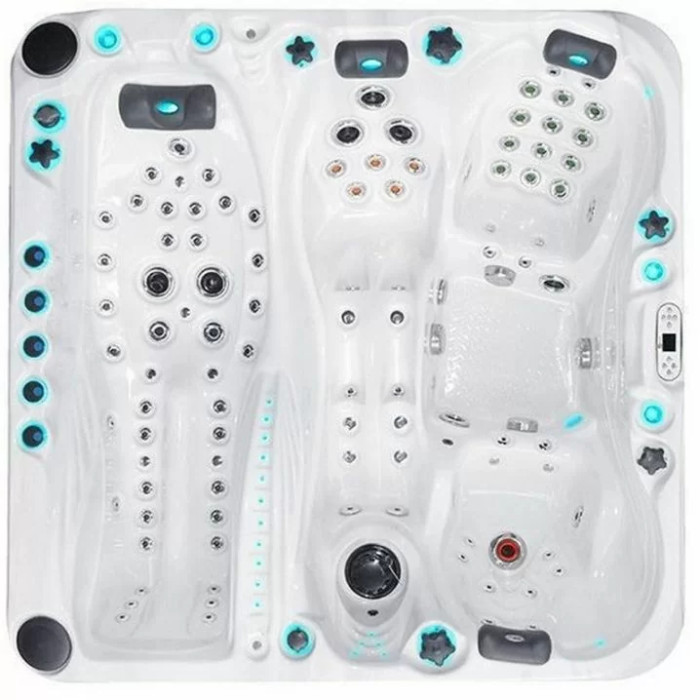 Гідромасажний басейн Passion Spas Euphoria Mighty Wave (230x230x91 см), Сріблясто-білий