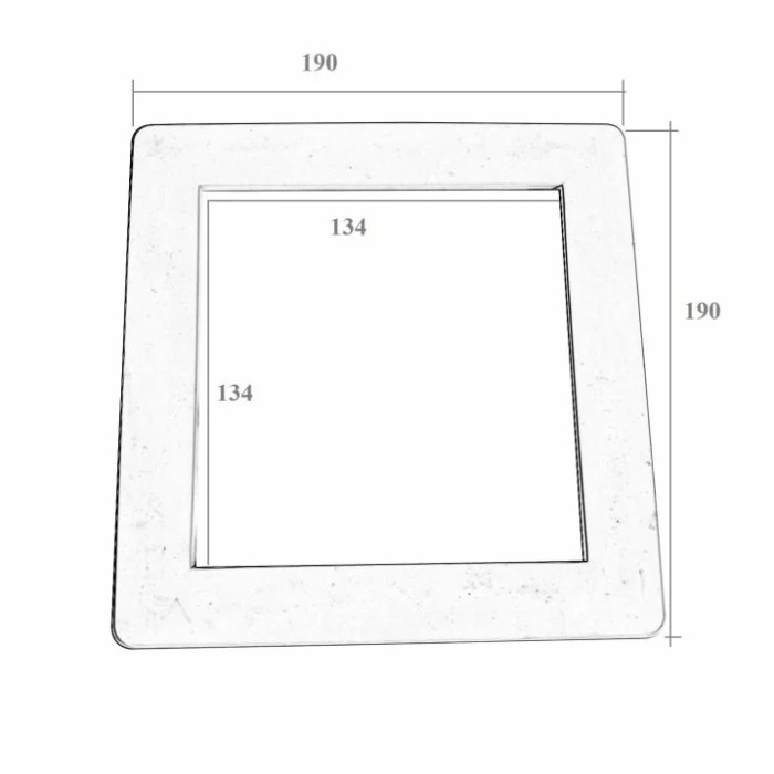 Лицьова рамка скімера EMAUX Standard EM0010 01051049