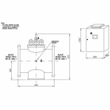 Ультрафіолетова установка Sita UV SMP 105 TCXLPR (750 м3/год, DN300, 2х5.8 кВт)