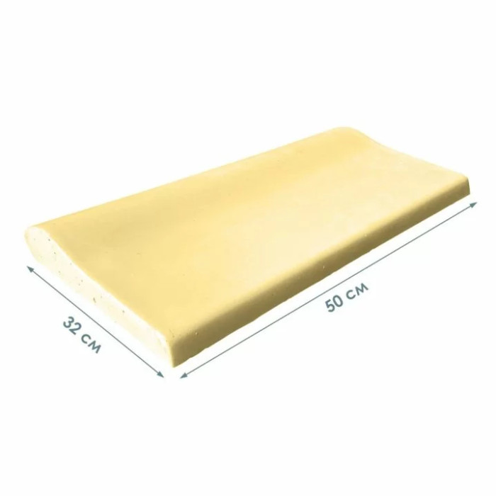 Копинговый камень Aquazone 320x500x50-25 мм, бежевый, уценка