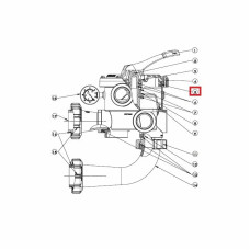 Ущільнювальне кільце Hayward SPX0714L під кришку 6-позиційного вентиля 1,5 "