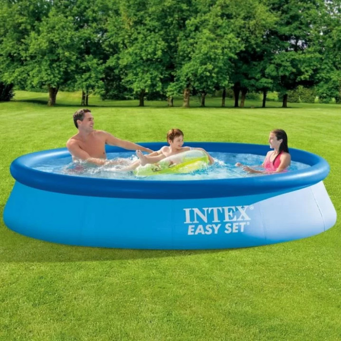 Надувний басейн Intex 28158 (457х84 см) з картриджним фільтром