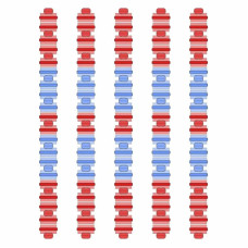 Розділювач доріжки Hayward Big Red/Blue, AISI 316, 25 м