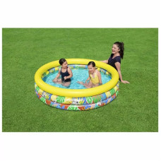 Дитячий надувний басейн Bestway 51203 (168x38 см) Квітковий рай