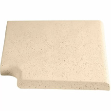 Кутовий копінговий камінь Aquazone Tuff 320x400x50-25 мм, бежевий (пористий)