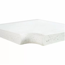 Кутовий копінговий камінь Aquazone Tuff 320x400x50-25 мм, білий (пористий)