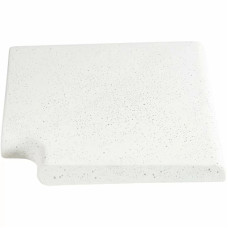 Кутовий копінговий камінь Aquazone Tuff 250x300x50-25 мм, білий (пористий)