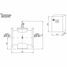 Ультрафіолетова установка Sita UV SMP 70 TCXLPR (500 м3/год, DN300, 2х3.85 кВт)