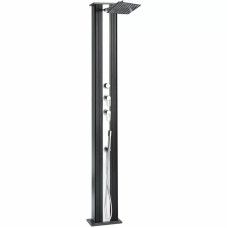 Душ сонячний Aquaviva Hybride Dada Straight алюмінієвий з мийкою для ніг, антрацит DS-D463NX, 40 л