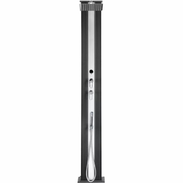 Душ сонячний Aquaviva Hybride Dada Straight алюмінієвий з мийкою для ніг, антрацит DS-D463NX, 40 л