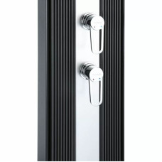 Душ сонячний Aquaviva Hybride Dada Straight алюмінієвий з мийкою для ніг, антрацит DS-D463NX, 40 л