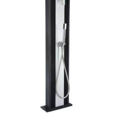 Душ сонячний Aquaviva Hybride Dada Curve алюмінієвий з мийкою для ніг, антрацит DS-D363NX, 40 л