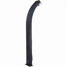 Душ сонячний Aquaviva Hybride Dada Curve алюмінієвий з мийкою для ніг, антрацит DS-D363NX, 40 л