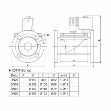 Клапан соленоїдний Aquaviva 2W31 (DN15-1/2) d20 мм
