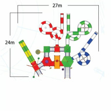 Комплекс водных горок Arihant WAPS 7A (27.0х24.0 м)