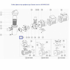 Гайка фіксатор префільтр Emaux насоса SD 89022102