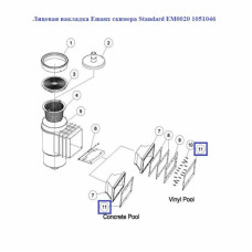 Лицьова накладка Emaux скімера Standard EM0020 1051046