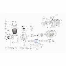 Ущільнювальне кільце Emaux насосів SE10 \ SE15 (Сальник) 4015021
