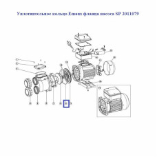 Ущільнювальне кільце Emaux фланця насосу SP 2011079