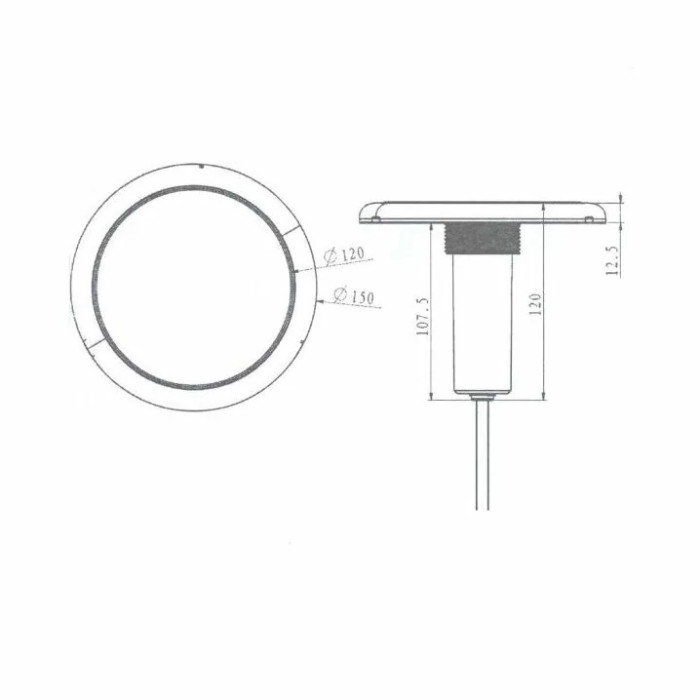 Прожектор світлодіодний Aquaviva 227C 252LED 21 Вт White