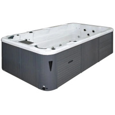 Плавальний SPA басейн Passion Spas Aquatic 1 Eco (400x228x126 см), Сріблясто-білий