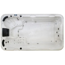 Плавальний SPA басейн Passion Spas Aquatic 1 Eco (400x228x126 см), Сріблясто-білий