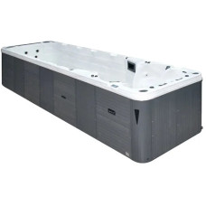 Плавальний SPA басейн Passion Spas Aquatic 6 (780x228x155 см), Сріблясто-білий